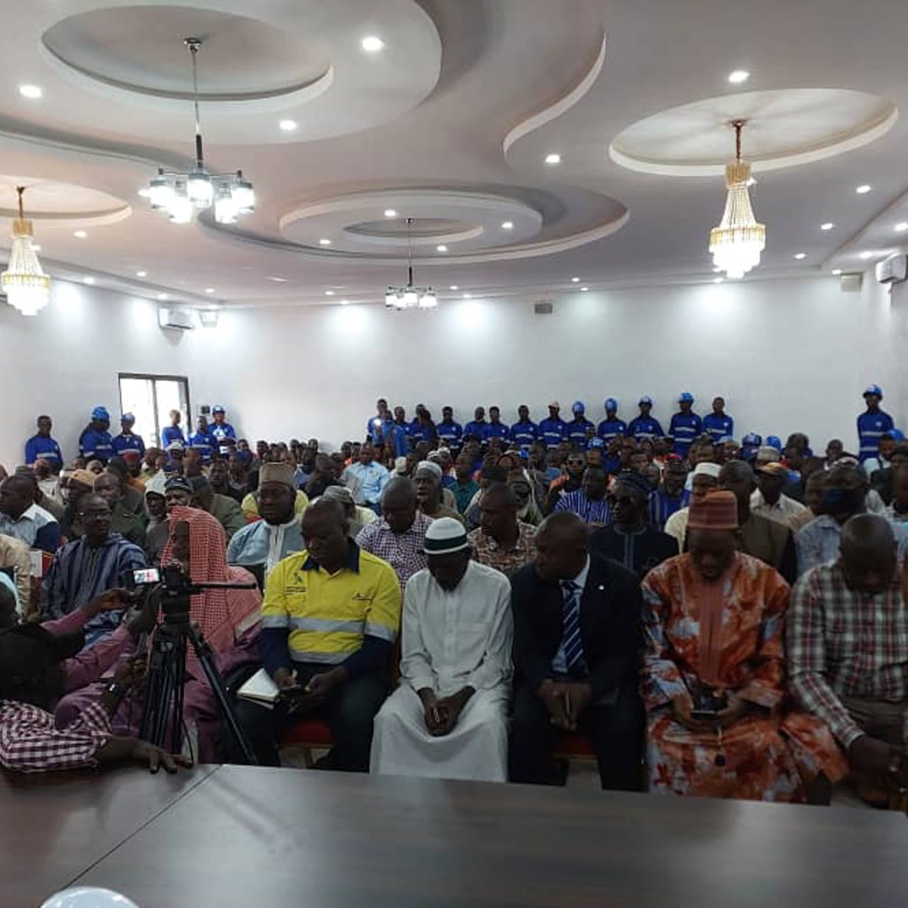 Conférence en marge de l’inauguration de l’usine EDKMI à Siguiri